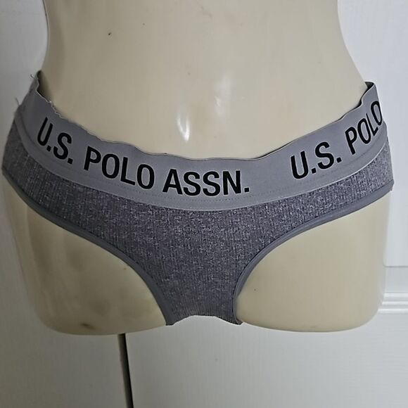 U.S Polo Assn.2 Pack Brief Underwear Small Gray/ Pink - Picture 6 of 16